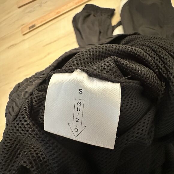 Danielle Guizio‎ Small Striped Track Pants Joggers Nylon Black White - Picture 12 of 16